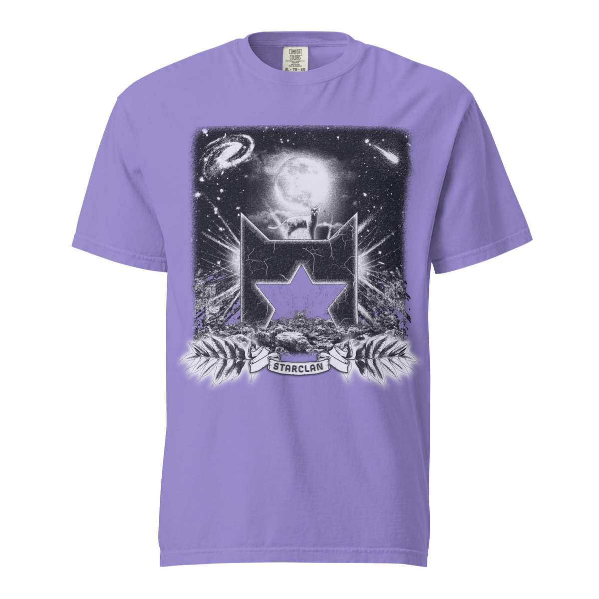 Camiseta unisex para adultos con diseño grabado de Clan Estelar