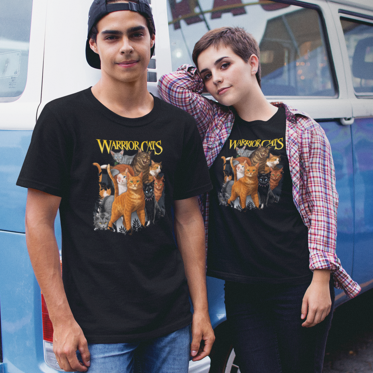 T-shirt unisexe pour adulte avec illustration de personnage de La Guerre des Clans