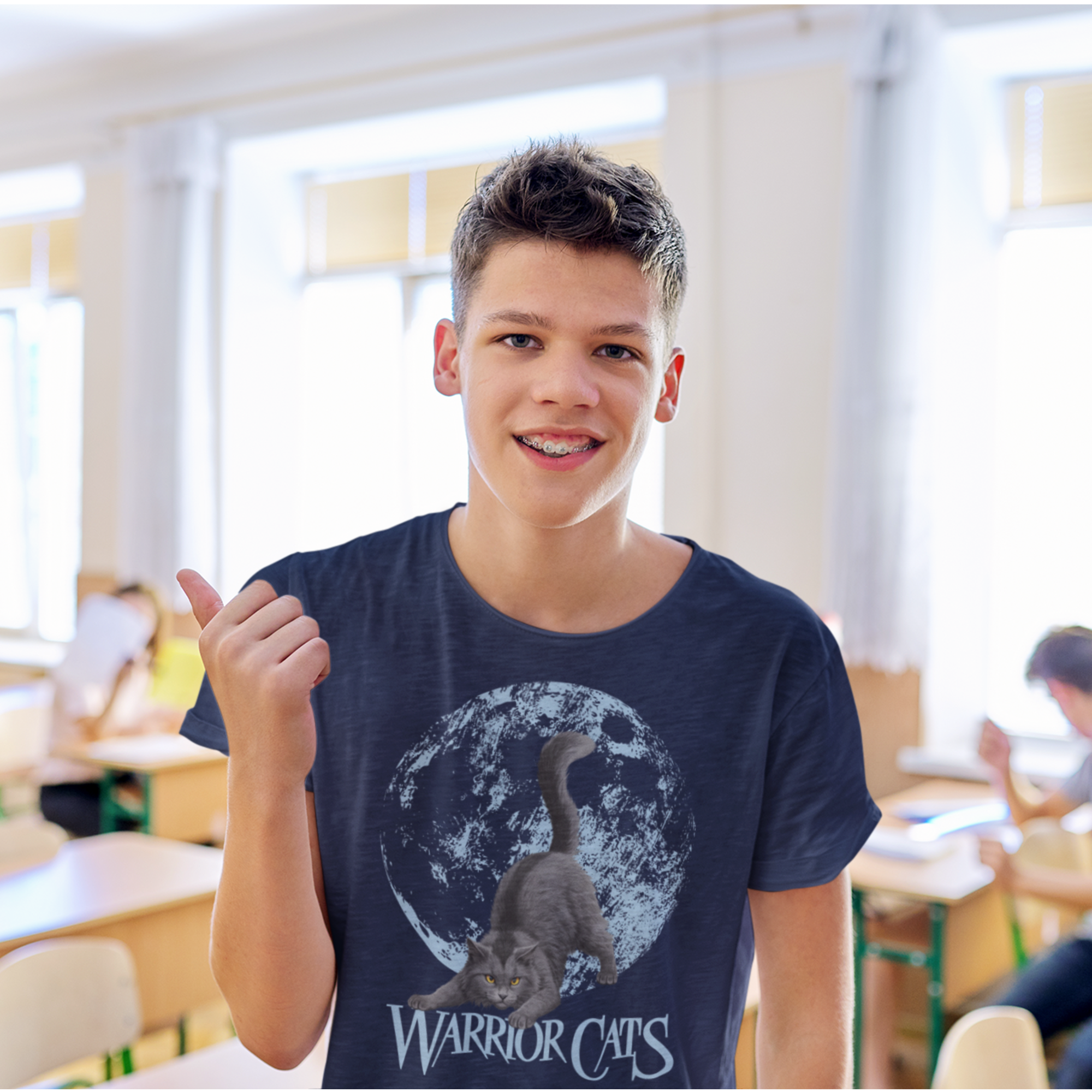 T-shirt unisexe pour jeunes Warrior Cats Poil de Fougère