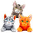 SET DE 3 PELUCHES GRANDES - Jayfeather, Graystripe y Firestar
