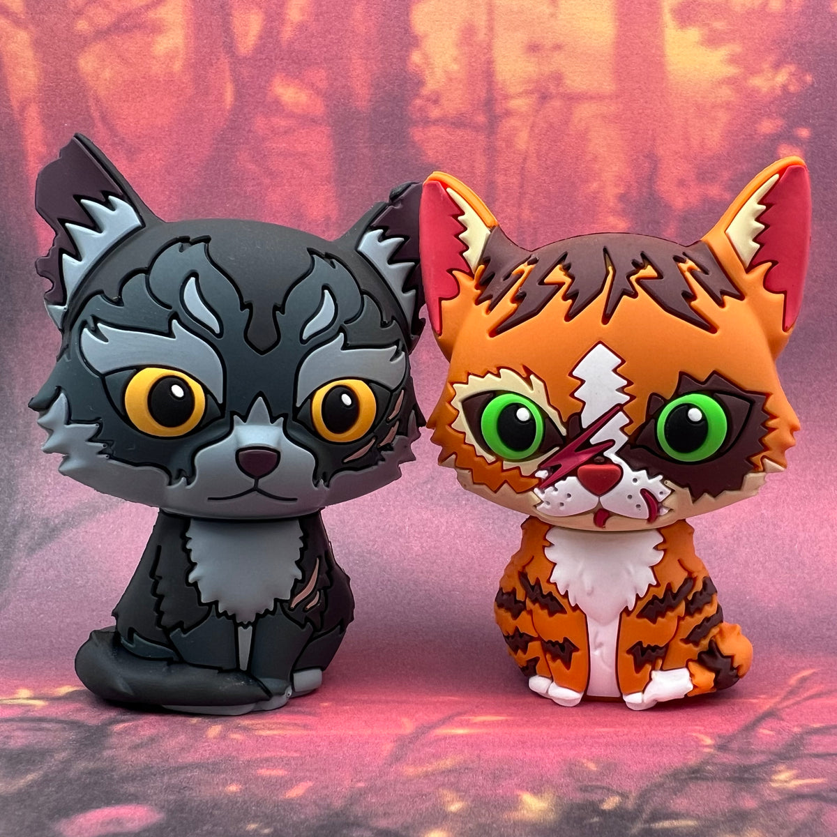 Stormfur y Tawnypelt - Mini figuras coleccionables (La nueva profecía)
