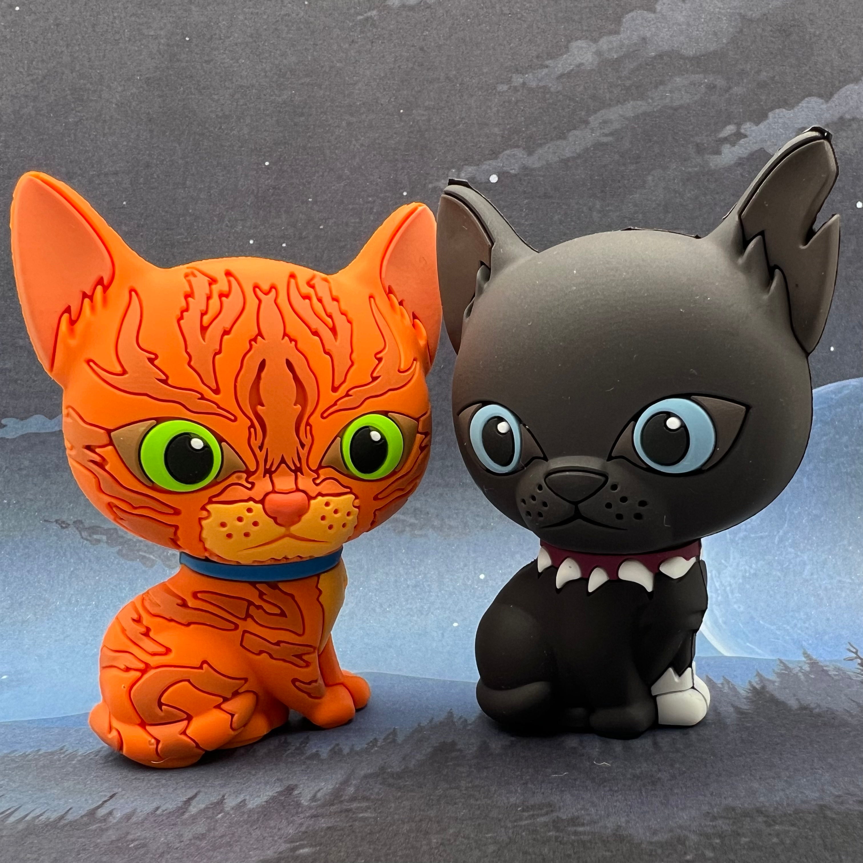 Firestar y Scourge - Minifiguras coleccionables (Los cuatro clanes)