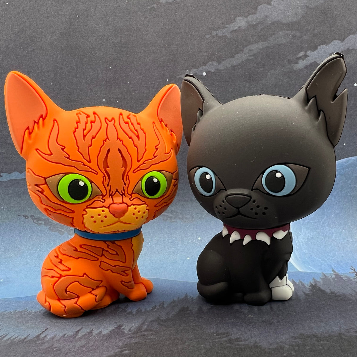 Firestar y Scourge - Minifiguras coleccionables (Los cuatro clanes)
