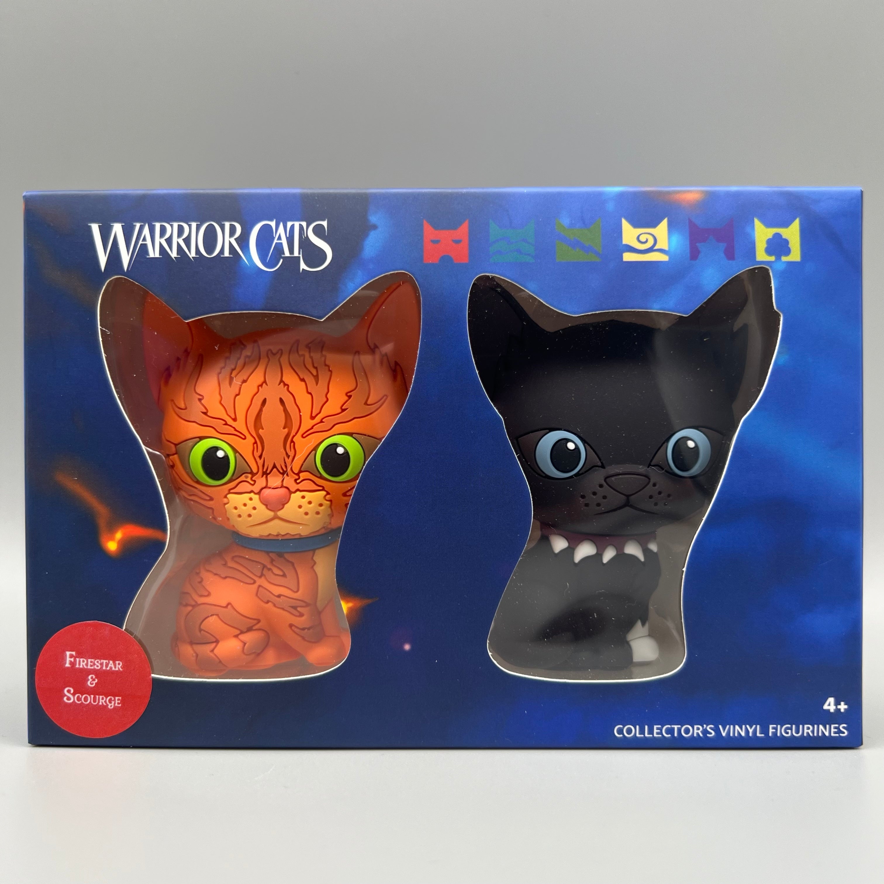 Firestar y Scourge - Minifiguras coleccionables (Los cuatro clanes)