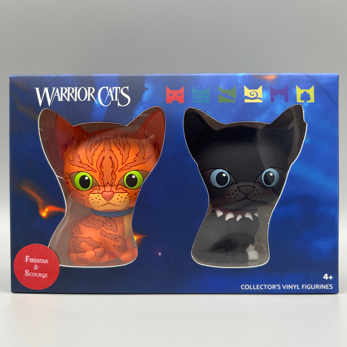 Firestar y Scourge - Minifiguras coleccionables (Los cuatro clanes)