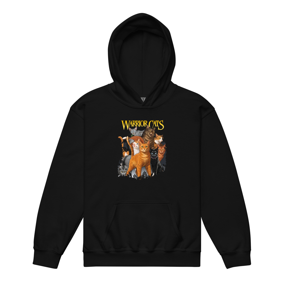 Sweat à capuche unisexe pour jeunes avec illustration de personnage de La Guerre des Clans
