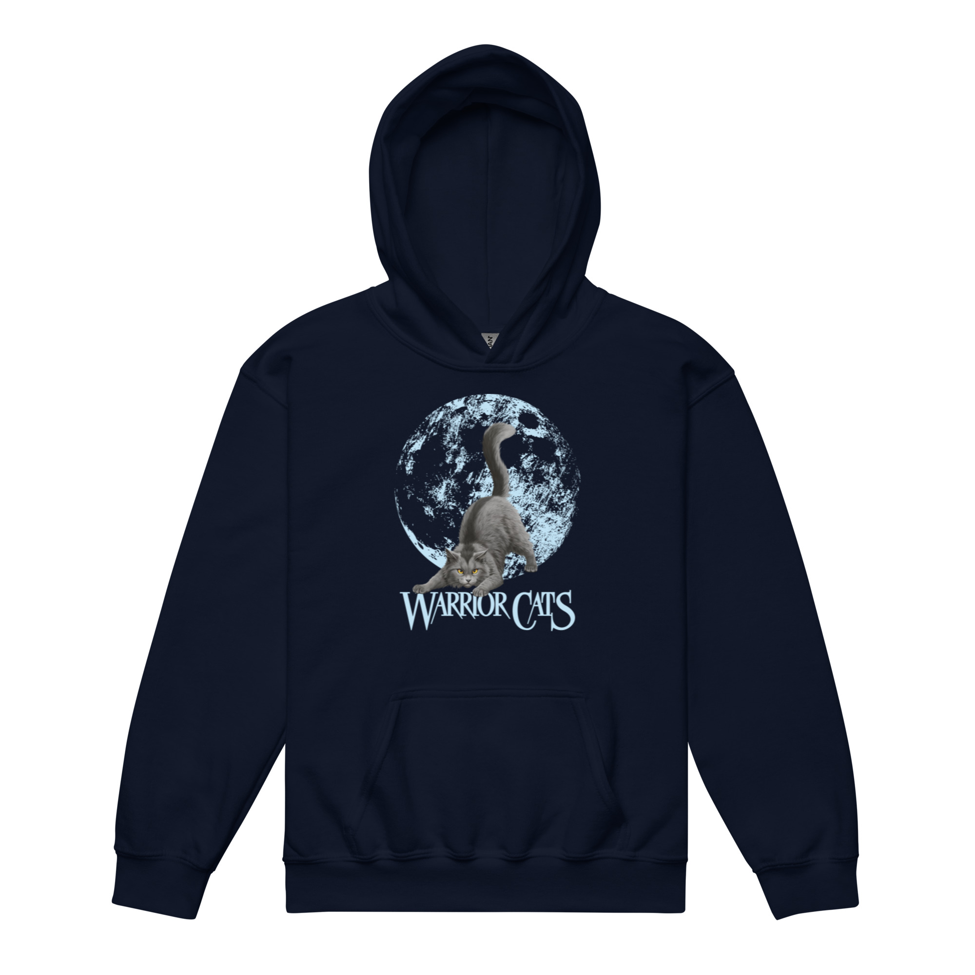 Sweat à capuche unisexe jeunesse Warrior Cats Plume Grise Moon