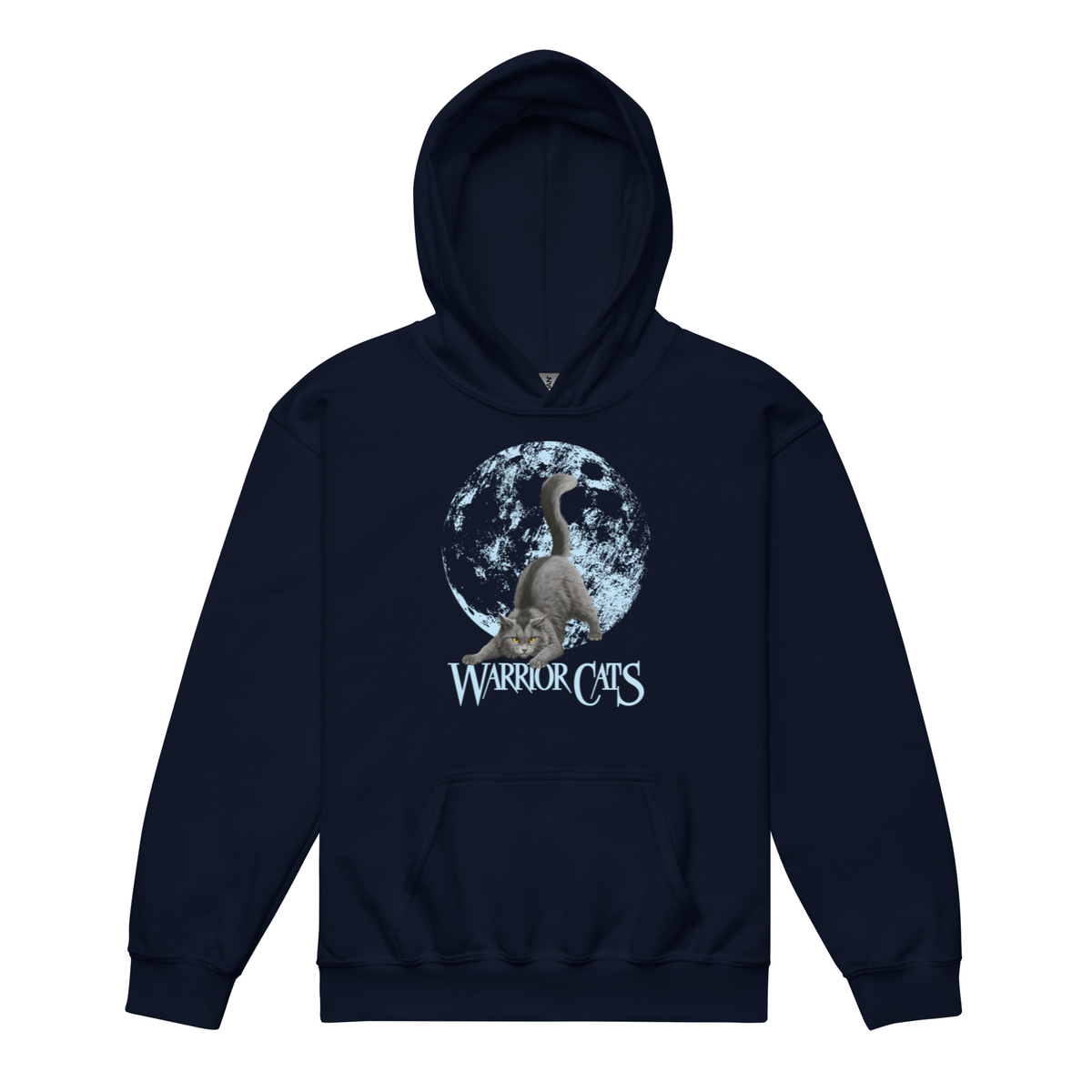 Sweat à capuche unisexe jeunesse Warrior Cats Plume Grise Moon