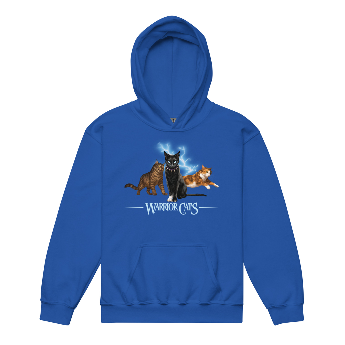 Sweat à capuche unisexe pour jeunes Warrior Cats Lightening – Fléau / Étoile du Tigre / Pelage d'Or