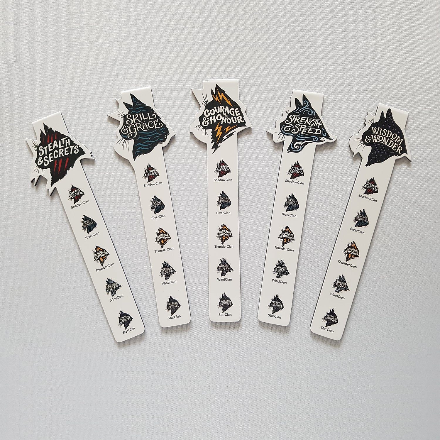 Ensemble de marque-pages magnétiques Creed Clan Heads