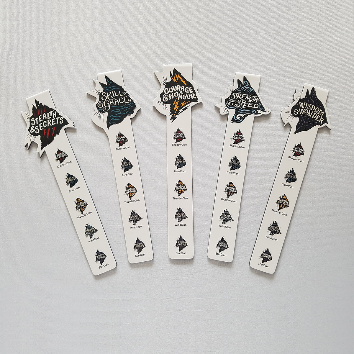 Ensemble de marque-pages magnétiques Creed Clan Heads