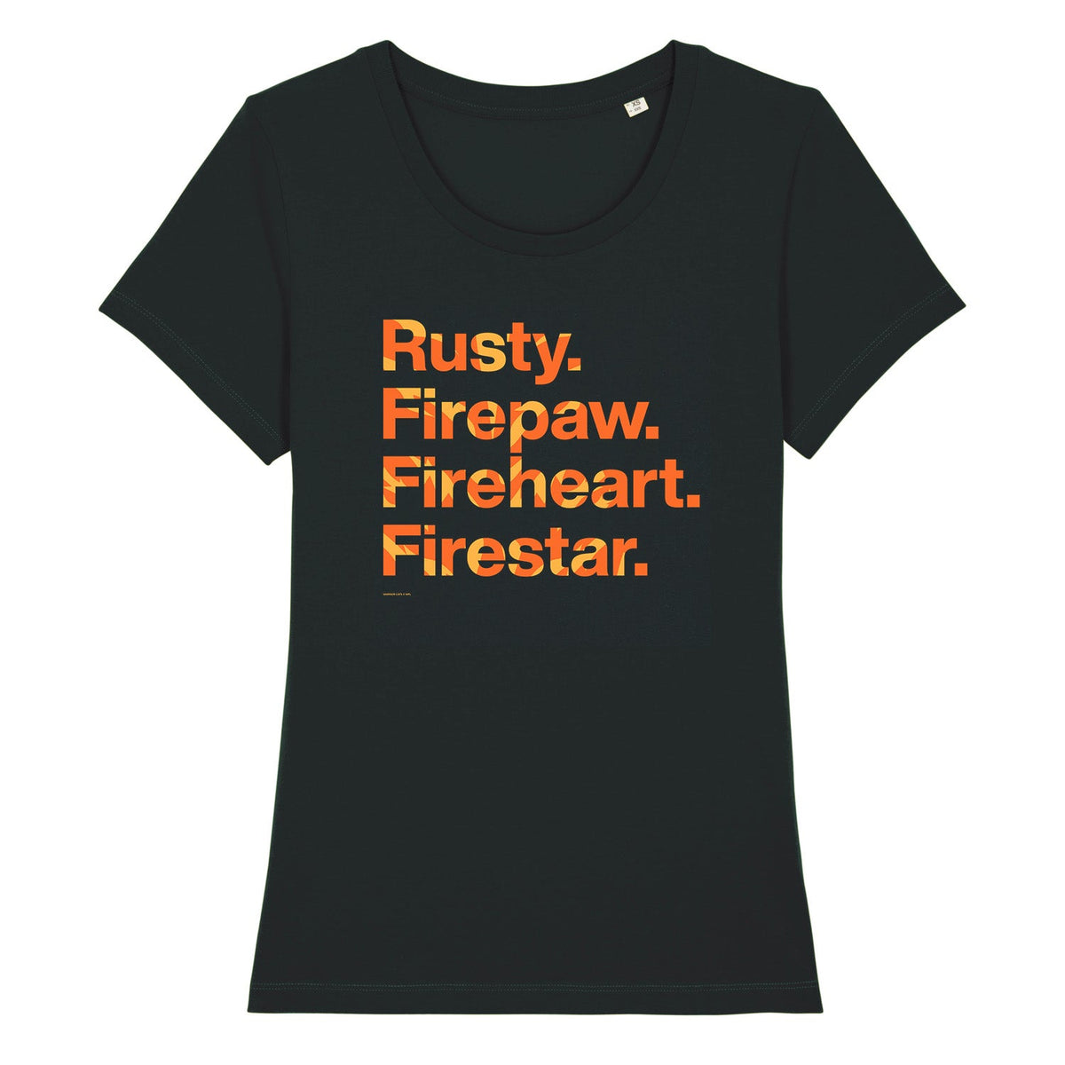Nombres de personajes - Firestar - Camiseta para mujer adulta