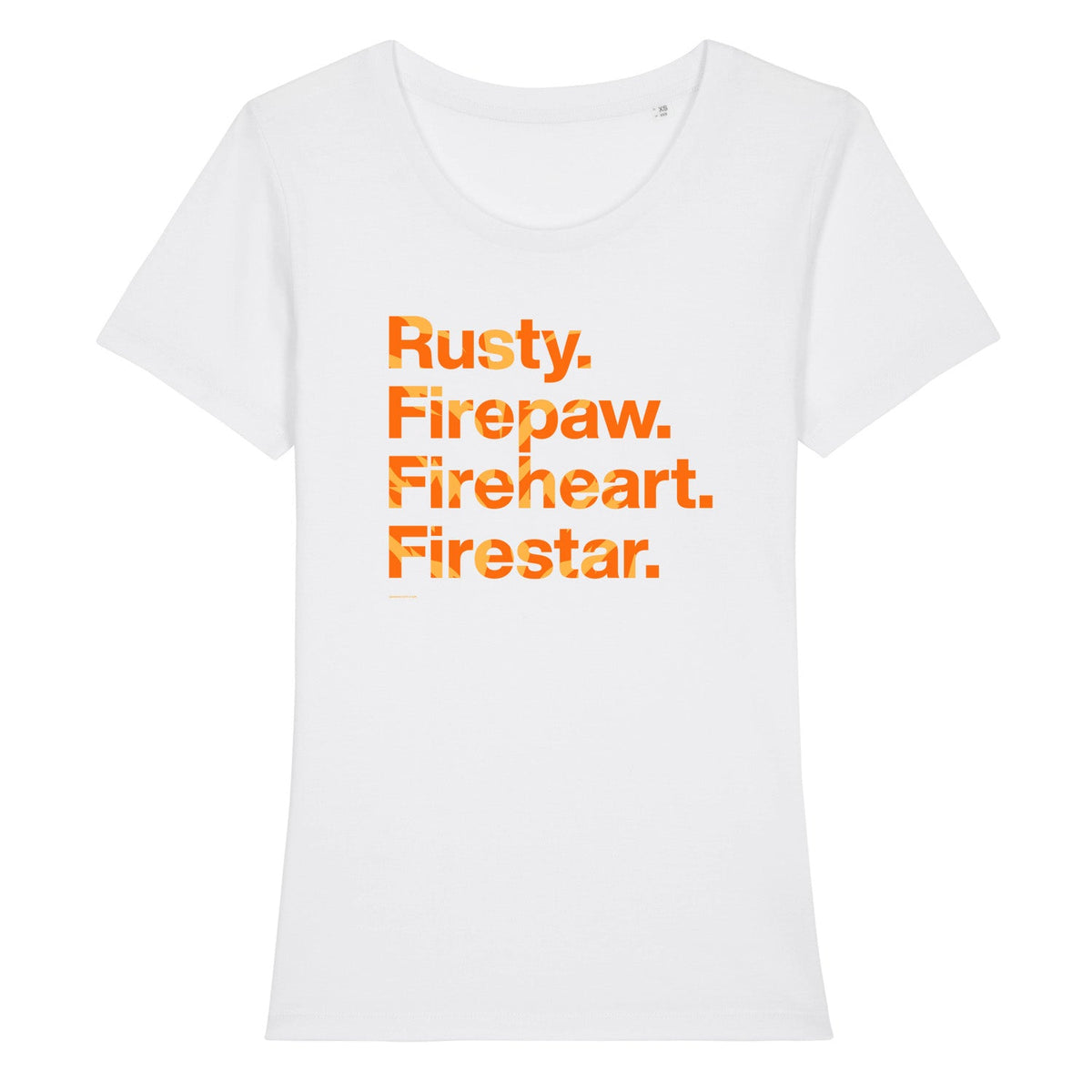 Nombres de personajes - Firestar - Camiseta para mujer adulta