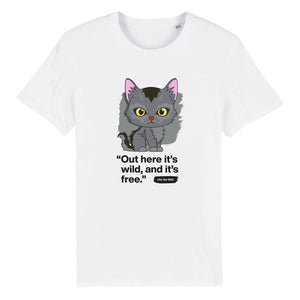Out here it's wild - Graystripe - Adult Unisex T-Shirt