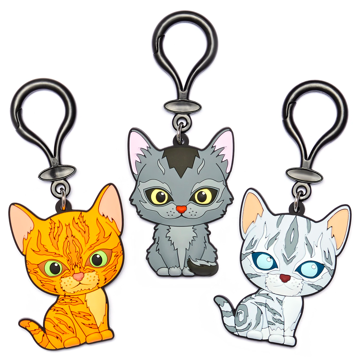 Paquete de 3 etiquetas para mochila: Firestar, Graystripe y Jayfeather