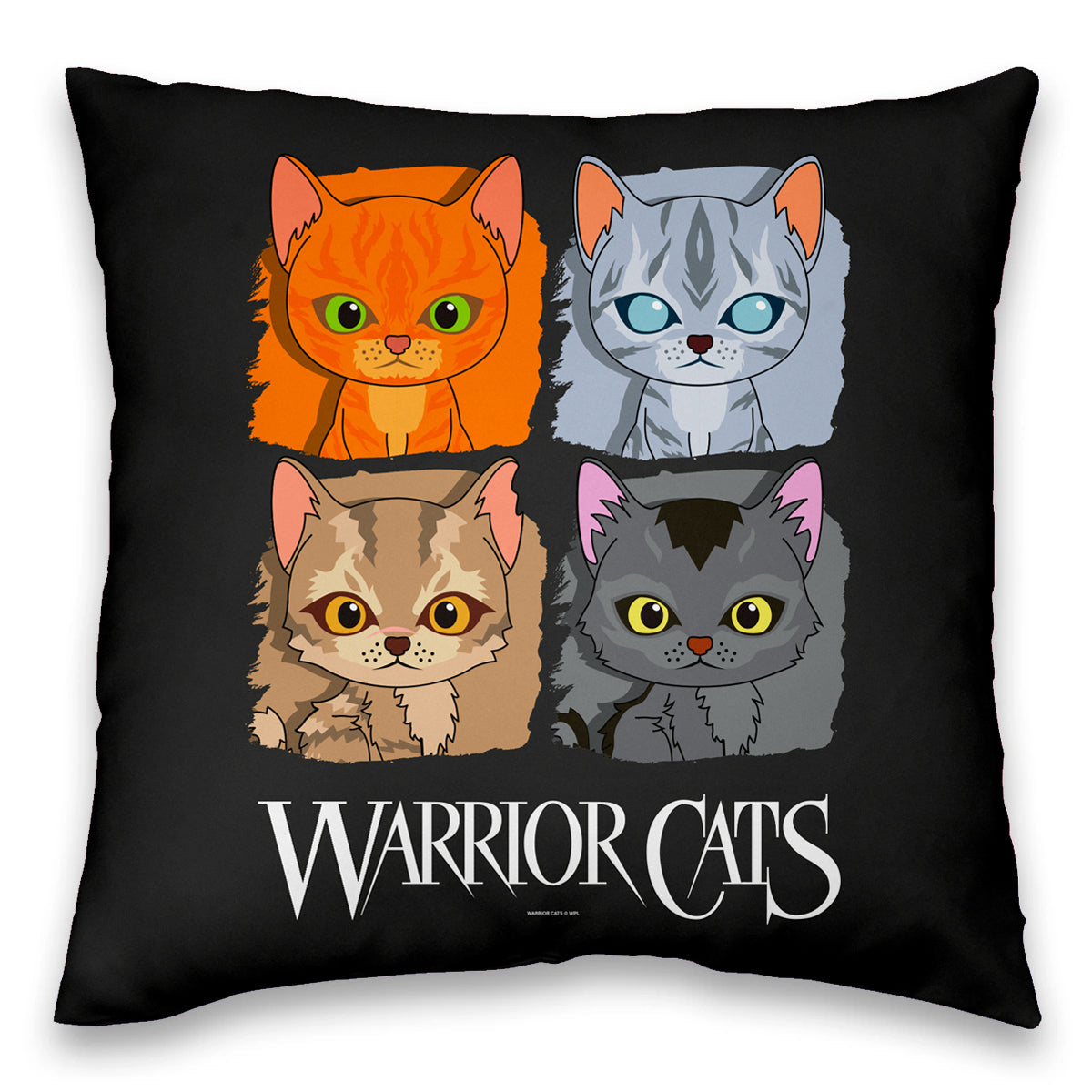 18x18 Warrior Cats - Four Cats - Cushion