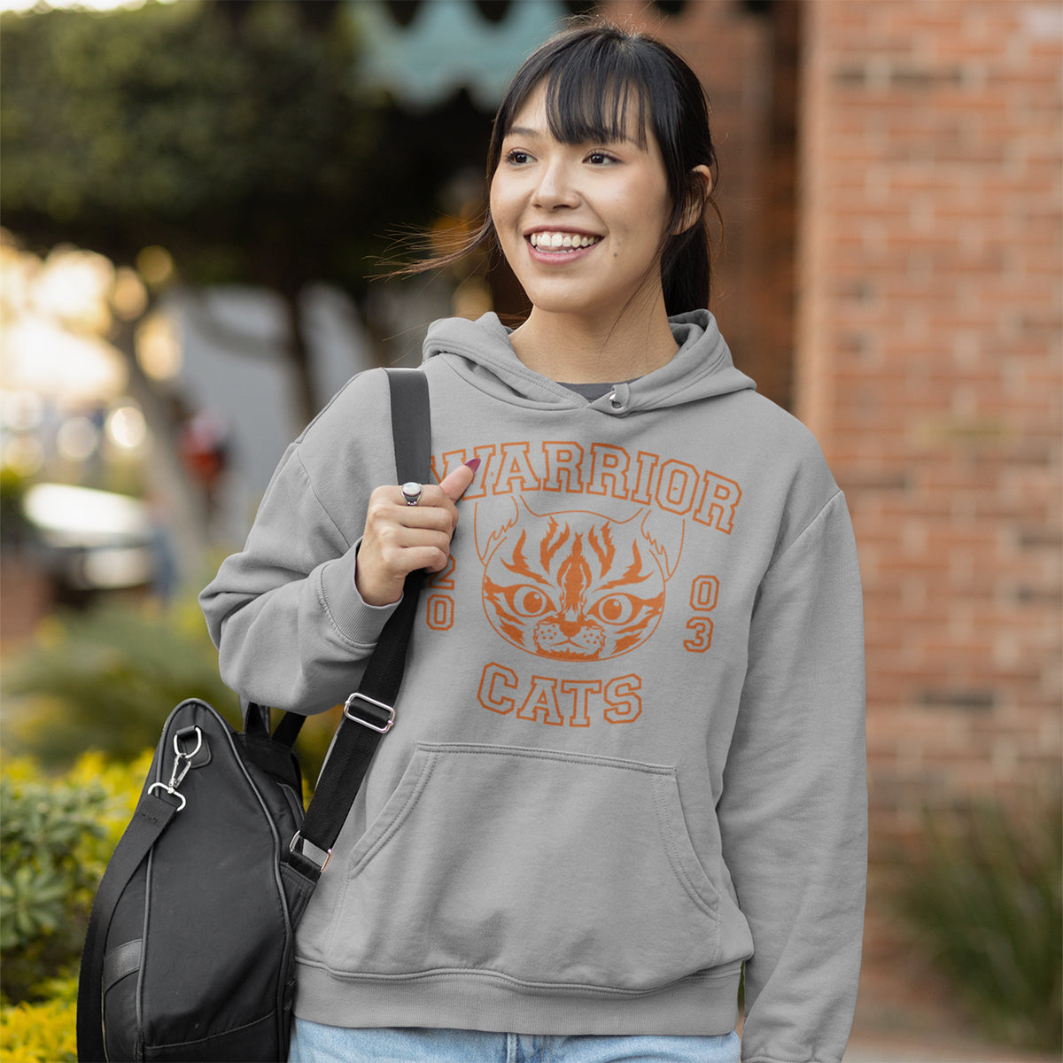 Sudadera con capucha universitaria Warrior Cats para adultos unisex