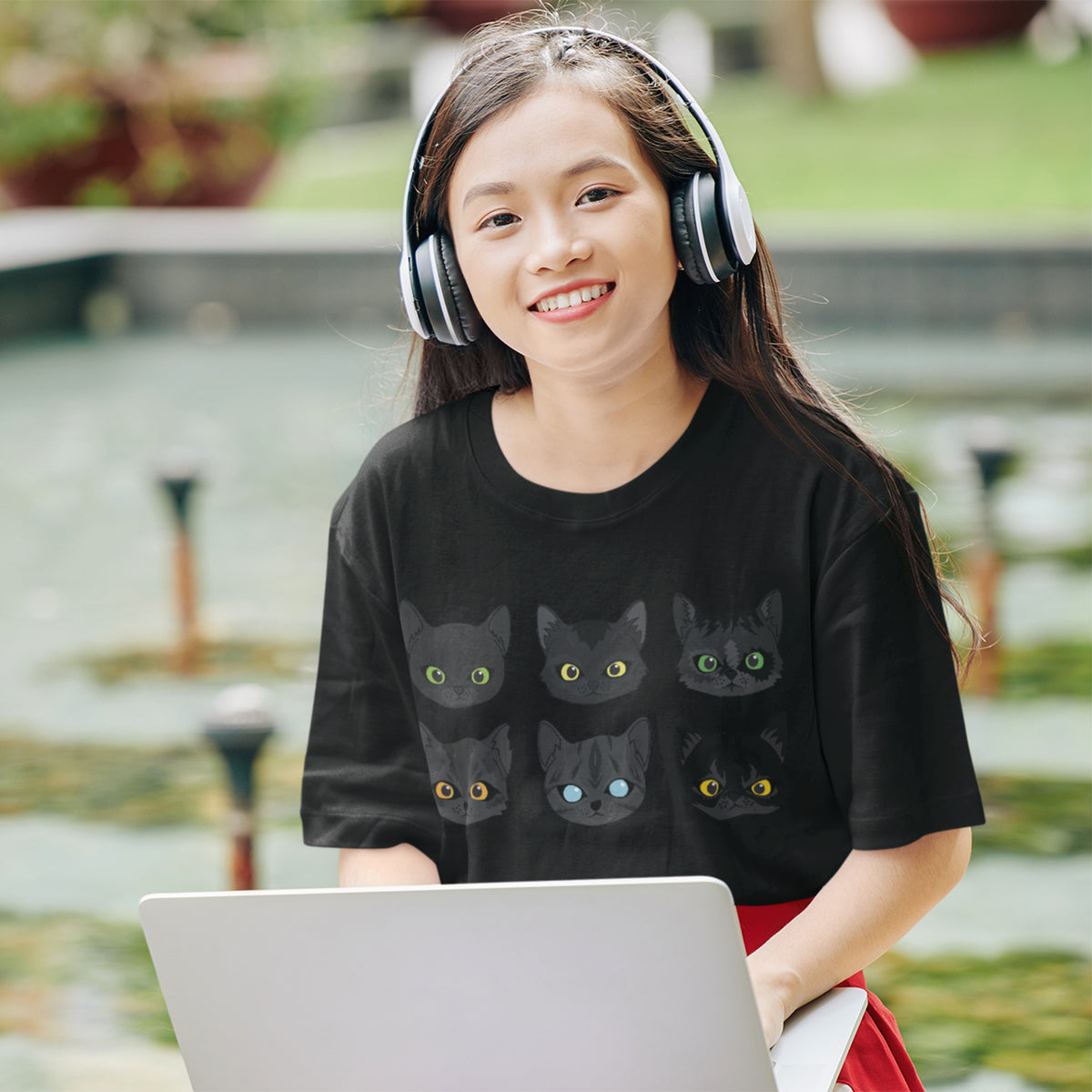 Camiseta para mujer adulta: ojos de los mini Warriors Cats