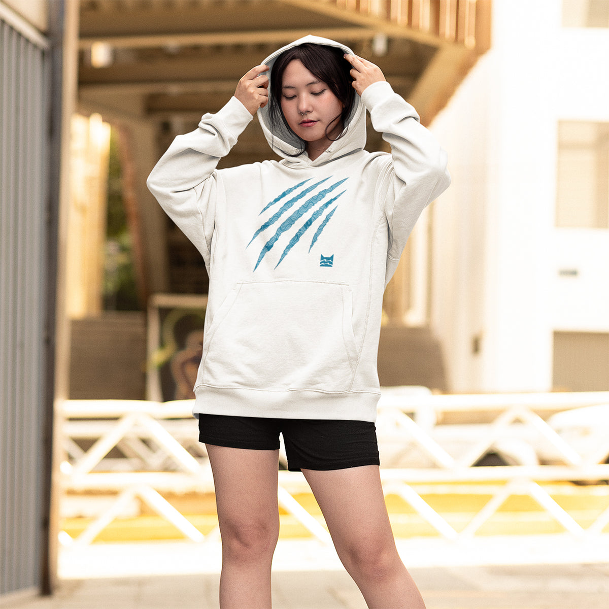 Sudadera con capucha unisex para adulto de Clan del Río Claws