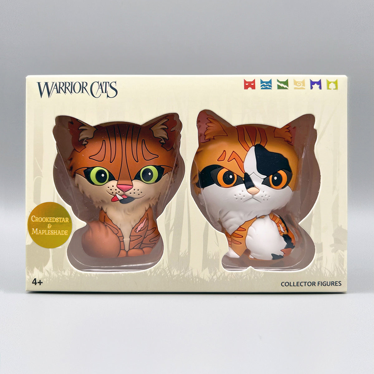 Figuras coleccionables en miniatura de Crookedstar y Mapleshade (Serie 4)