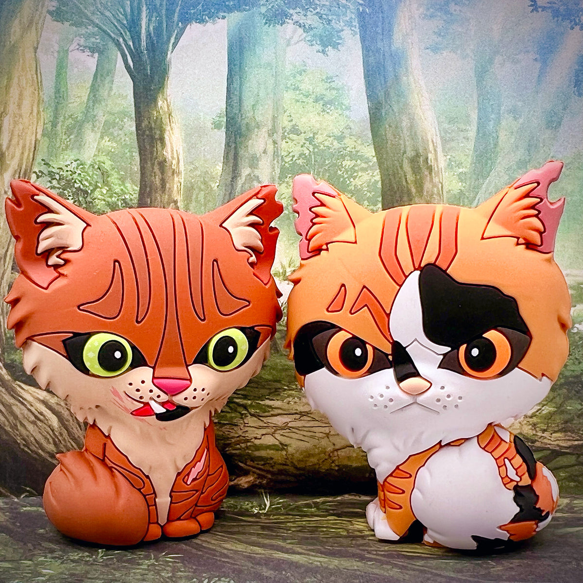 Figuras coleccionables en miniatura de Crookedstar y Mapleshade (Serie 4)